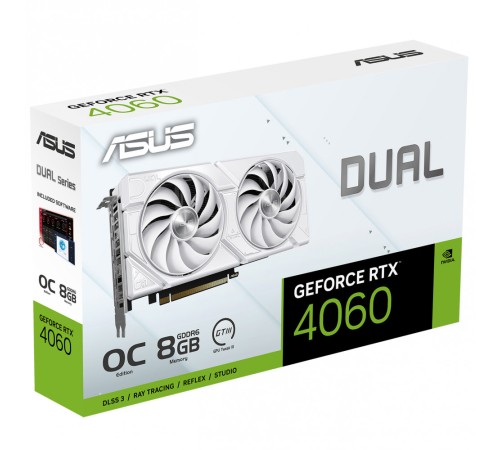 Видеокарта Asus 90YV0JCB-M0NA00 DUAL-RTX4060-O8G-EVO-WHITE