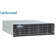 Платформа СХД Infortrend EonStor DS3016RUC000C-8U30 (16x3.5, 3U, High IOPS, Dual Redundant Controller incl: 2x4GB, 8x1GbE (RJ-45) iSCSI, 4 FREE host board slots, 2x12Gb SAS ext ports, 2x (SuperCap+Flash/ PSU 460W + FAN), Rackmount kit) (id 34324)
