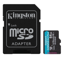 Карта памяти 64Gb MicroSD Kingston + SD адаптер SDCG3/64GB
