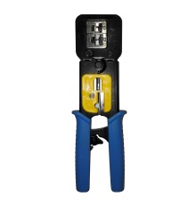 Инструмент обжимной для коннекторов со сквозным отверстием EZ Netko plug RJ-45 (8p8c); RJ-11/RJ-12 (6p2c/6p4c/6p6c) L Netko Tool HS-2816C (66393)