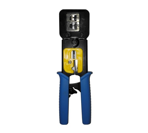 Инструмент обжимной для коннекторов со сквозным отверстием EZ Netko plug RJ-45 (8p8c); RJ-11/RJ-12 (6p2c/6p4c/6p6c) L Netko Tool HS-2816C (66393)