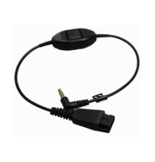 Шнур QD на Jack 3,5 мм с PTT для Nokia 6300, E90 (PN: 8800-00-85)