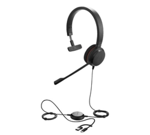 Проводная гарнитура Jabra Evolve 20, Mono MS, USB C/A adapter (PN: 4993-823-169)