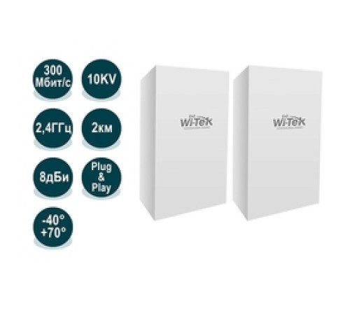 WI-CPE111-KIT комплект из двух преднастроенных точек доступа 802.11b/g/n 2,4ГГц до 300Мбит/с WI-CPE111-KIT комплект из двух преднастроенных точек доступа 802.11b/g/n 2,4ГГц до 300Мбит/с