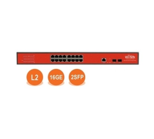 WI-MS318GF, Коммутатор управляемый L2, порты 16 100/1000Base-TX + 2 SFP WI-MS318GF, Коммутатор управляемый L2, порты 16 100/1000Base-TX + 2 SFP