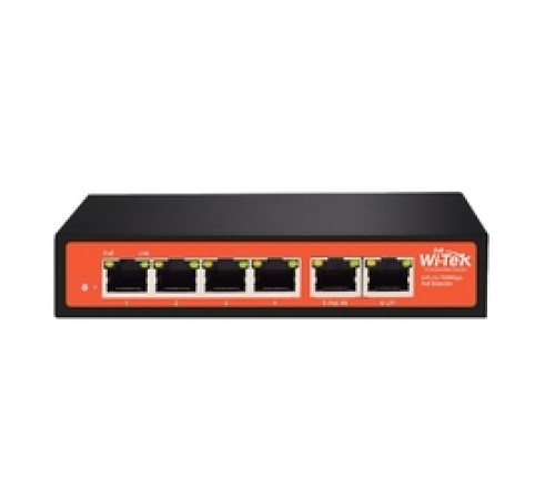 WI-PE51E, Повторитель PoE, порты 1FE PoE-in + 4FE PoE-out + 1FE WI-PE51E, Повторитель PoE, порты 1FE PoE-in + 4FE PoE-out + 1FE