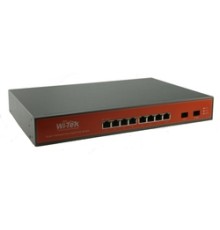 WI-PMS310GF-UPS, Коммутатор управляемый L2 с функцией UPS,подзарядка от солн.панели 8хGE PoE + 2хSFP