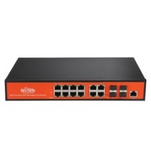 WI-PMS312GF, Коммутатор управляемый L2 PoE 150Вт, порты 8 PoE GE + 4 Combo GE/SFP