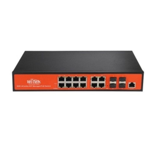 WI-PMS312GF, Коммутатор управляемый L2 PoE 150Вт, порты 8 PoE GE + 4 Combo GE/SFP WI-PMS312GF, Коммутатор управляемый L2 PoE 150Вт, порты 8 PoE GE + 4 Combo GE/SFP