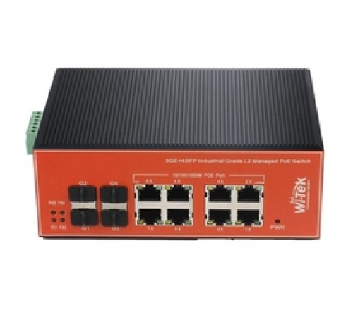 WI-PMS312GF-I Промышленный управляемый L2 коммутатор 8 PoE 1000Base-T + 4 SFP WI-PMS312GF-I Промышленный управляемый L2 коммутатор 8 PoE 1000Base-T + 4 SFP