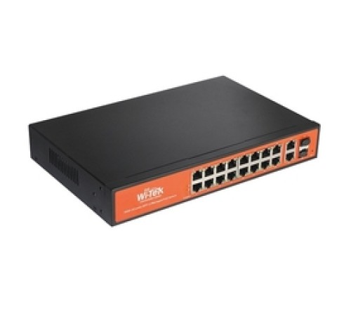 WI-PMS320GF, Коммутатор управляемый L2 PoE 350Вт, порты 16 PoE GE + 2 Combo GE/SFP WI-PMS320GF, Коммутатор управляемый L2 PoE 350Вт, порты 16 PoE GE + 2 Combo GE/SFP