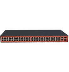 WI-PS150GF, Коммутатор неуправляемый PoE 700Вт, порты 48 PoE FE + 2 Combo GE/SFP