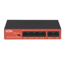 WI-PS205H, Коммутатор неуправляемый PoE 40Вт, порты 4 PoE FE + 2FE, режим 250м + VLAN, Watchdog