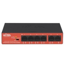 WI-PS205H, Коммутатор неуправляемый PoE 40Вт, порты 4 PoE FE + 2FE, режим 250м + VLAN, Watchdog