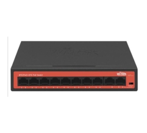 WI-PS210H, Коммутатор неуправляемый PoE 65Вт, порты 8 PoE FE + 2FE, режим 250м + VLAN, Watchdog WI-PS210H, Коммутатор неуправляемый PoE 65Вт, порты 8 PoE FE + 2FE, режим 250м + VLAN, Watchdog