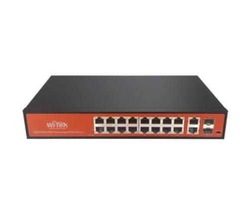 WI-PS320GF, Коммутатор неуправляемый PoE 350Вт, порты 16 PoE GE + 2 Combo GE/SFP, режим VLAN WI-PS320GF, Коммутатор неуправляемый PoE 350Вт, порты 16 PoE GE + 2 Combo GE/SFP, режим VLAN