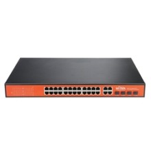 WI-PS328GF, Коммутатор неуправляемый PoE 400Вт, порты 24 PoE GE + 4 Combo GE/SFP