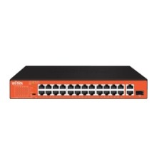 WI-PS526GH, Коммутатор неуправляемый PoE 200Вт, порты 24 PoE FE + 1GE + 1Combo, режим 250м, Watchdog