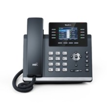 SIP-T44W, 12 аккаунтов, 2 порта USB, Wi-Fi, цветной экран, BLF, PoE, GigE, без БП