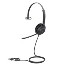 UH37 Mono UC USB-C/A Моно, Проводная, HD звук, шумоподавление, LED-индикатор, USB-C/A