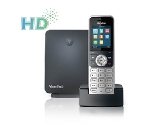 W53P DECT (база W60B+трубка W53H), 8 SIP-аккаунтов, до 8 трубок на базу, 8 одновременных разговоров W53P DECT (база W60B+трубка W53H), 8 SIP-аккаунтов, до 8 трубок на базу, 8 одновременных разговоров
