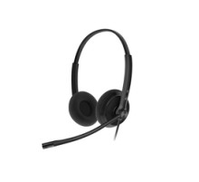 Yealink YHS34 Lite Dual Дуо, Проводная, HD звук, QD, RJ9  Головная гарнитура
