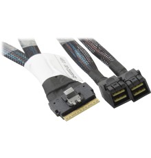 Кабель NVMe Cable, x8 8654 to 2x4 8643, 0,8M (analog 05-60003-00) (CBL-8654-8643-08)