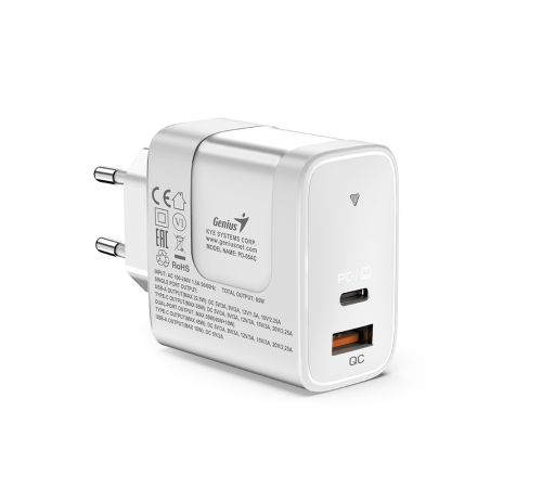 Зарядное устройство PD-65AC мощностью 65 Вт,порты USB-C и USB-A