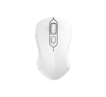 Мышь беспроводная Dareu LM115B Full White (полностью белый), DPI 800/1200/1600, подключение: ресивер 2.4GHz + Bluetooth, размер 107x59x38мм