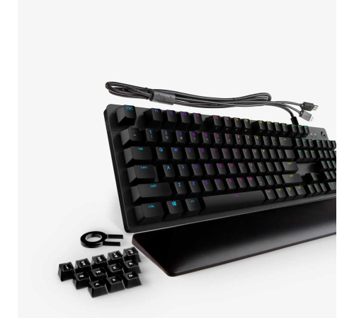 Клавиатура игровая Logitech G513 CARBON - GX BLUE (CLICKY) SWITCH (механическая клавиатура с RGB-подстветкой) US INT'L Клавиатура игровая Logitech G513 CARBON - GX BLUE (CLICKY) SWITCH (механическая клавиатура с RGB-подстветкой) US INT'L