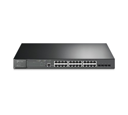 TP-Link SG3428MP Управляемый коммутатор JetStream уровня 2+ с 24 гигабитными портами PoE+ и 4 портами SFP PROJ