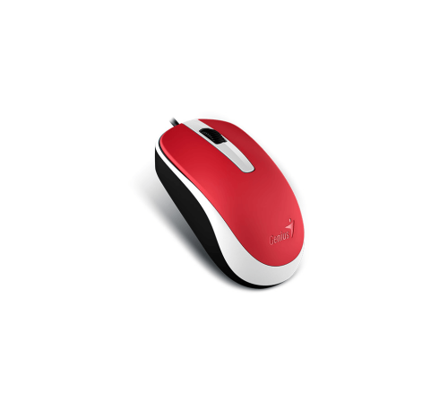 Мышь DX-120, USB, G5, красная (red, optical 1000dpi, подходит под обе руки) new package