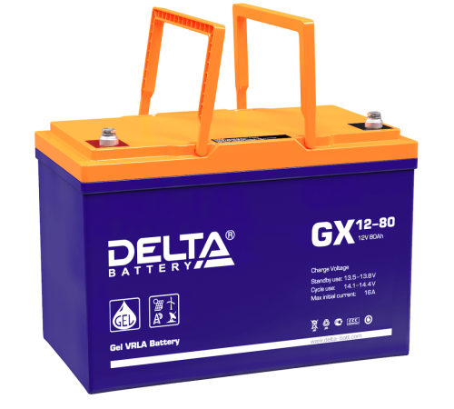 Delta GX 12-90 (90 А\ч, 12В) свинцово- кислотный аккумулятор