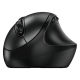 Мышь беспроводная Ergo 8300S черная (black),  вертикальная эргономичная бесшумная мышь с подставкой для большого пальца