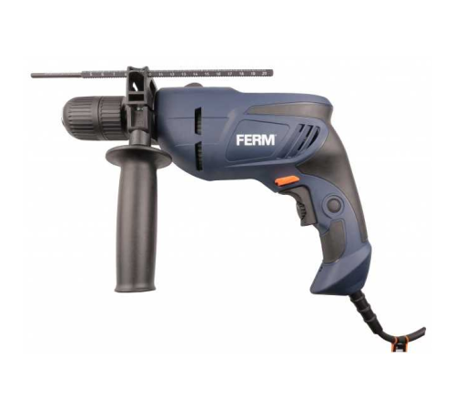 Дрель ударная FERM PDM1052, 800 Вт, 0 -3000 об/мин,  ЗВП, 13мм, коробка