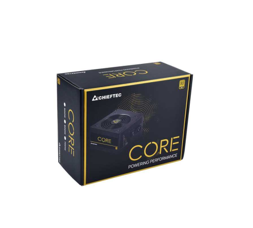 Chieftec CORE 500W, ATX 12V 2.3 PSU,W/12cm Fan,80 plus Gold, BBS-500S OEM