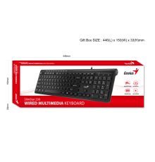 Клавиатура проводная Genius SlimStar 230II Black