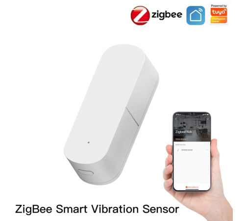Датчик вибрации MOES Vibration Sensor ZSS-Z-VBR, Zigbee, AAA 2шт х 1.5 V
