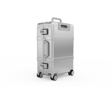 Чемодан NINETYGO Metal Luggage  20" серебряный