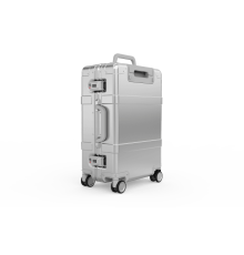 Чемодан NINETYGO Metal Luggage  20" серебряный