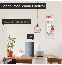 Выключатель MOES Zigbee circuit breaker 1P 16A ZCB-SC-1P16