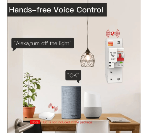 Выключатель MOES Zigbee circuit breaker 1P 10A ZCB-SC-1P10