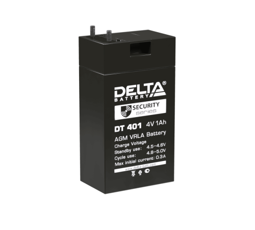 Delta DT 401 (1 А\ч, 4В) свинцово- кислотный аккумулятор
