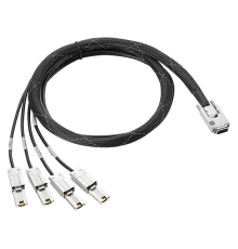 HPE Mini SAS High Density to Dual 2-lane Mini SAS High Density External Fanout 1 Meter Cable