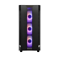 Chieftec Hunter, ATX Gaming case, w/Glass, 4xRGB fan