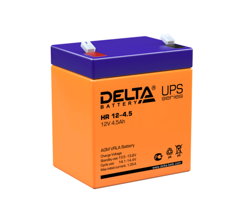 Delta HR 12-4.5 (4.5 А\ч, 12В)  свинцово- кислотный аккумулятор