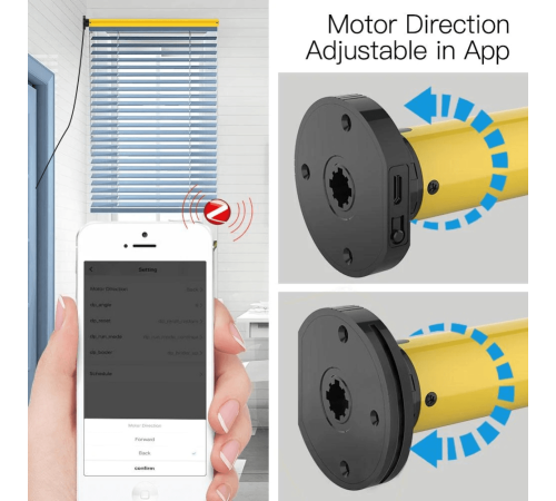 Привод MOES Motor ZC-AM25, Zigbee, DC 5В, 1600 мА Привод MOES Motor ZC-AM25, Zigbee, DC 5В, 1600 мА
