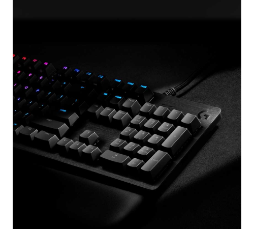 Клавиатура игровая Logitech G513 CARBON - GX BLUE (CLICKY) SWITCH (механическая клавиатура с RGB-подстветкой) US INT'L Клавиатура игровая Logitech G513 CARBON - GX BLUE (CLICKY) SWITCH (механическая клавиатура с RGB-подстветкой) US INT'L