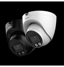 DAHUA DH-IPC-HDW2849TP-S-IL-0360B Уличная купольная IP-видеокамера Full-color с ИИ 8Мп, 1/2.7” CMOS, объектив 3.6мм, видеоаналитика, ИК-подсветка до 30м, LED-подсветка до 30м