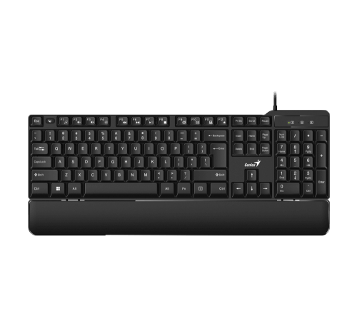 Клавиатура проводная Genius KB-100XP, черная (Black), USB, RU
